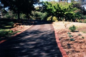 Bitumen Driveway And Brick Edging