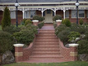 Red Brick Entrance Stairs